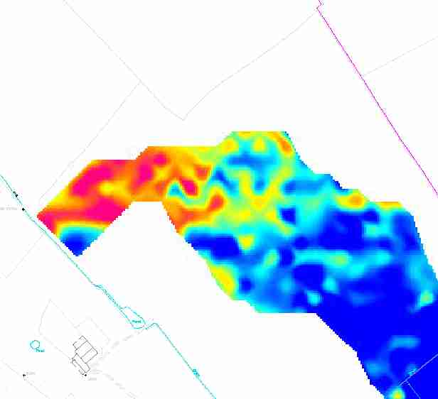 Magnetic susceptibility survey results