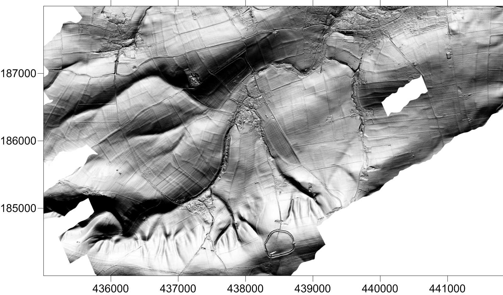 LiDAR digital terrain model