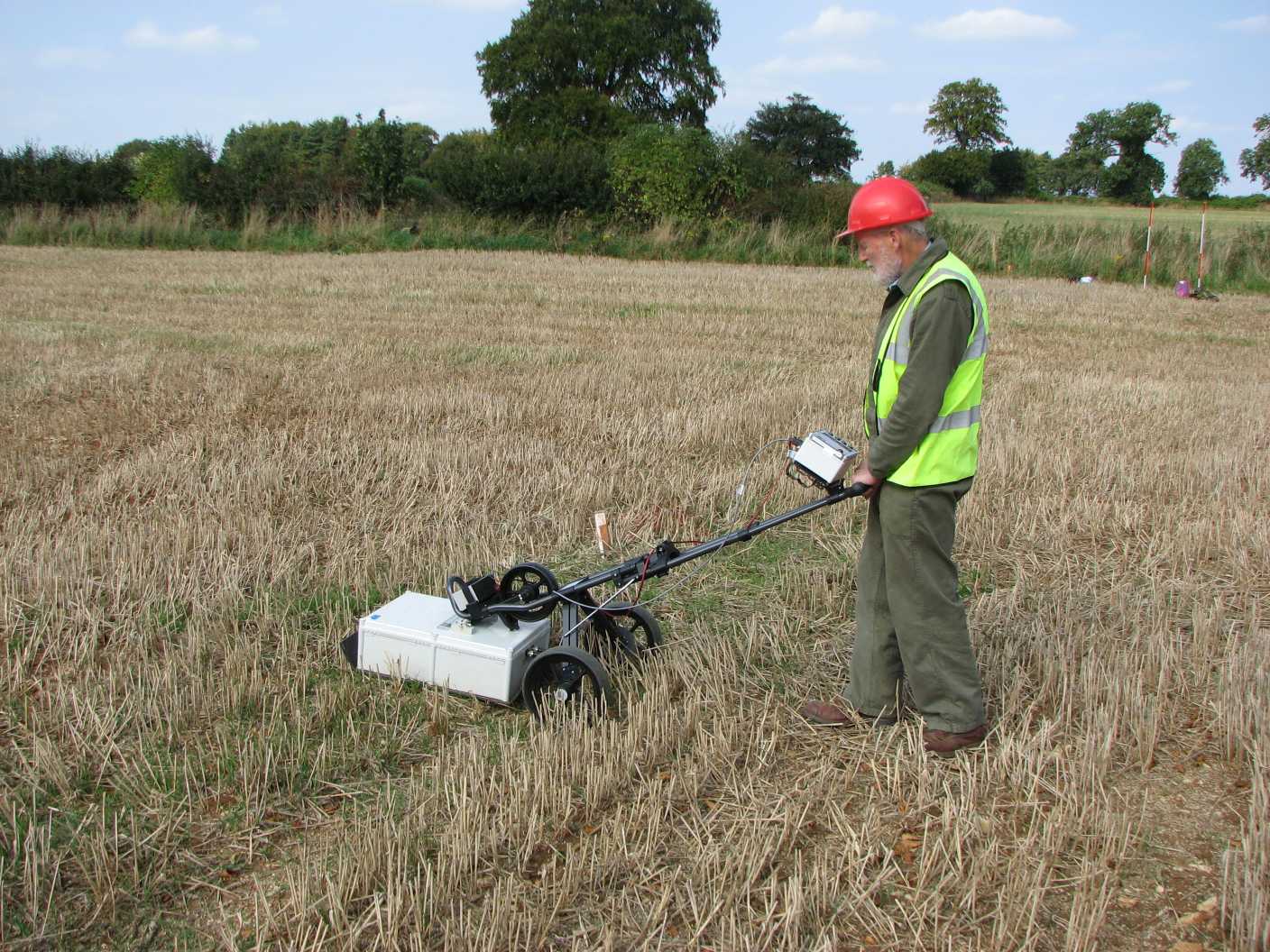 Ground penetrating radar using Utsi Groundvue with 250MHz antenna